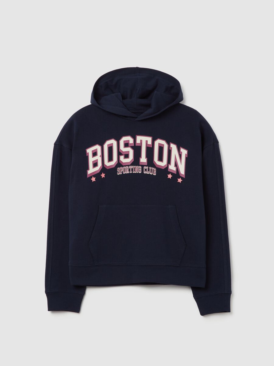 Hoodie with printed lettering_0