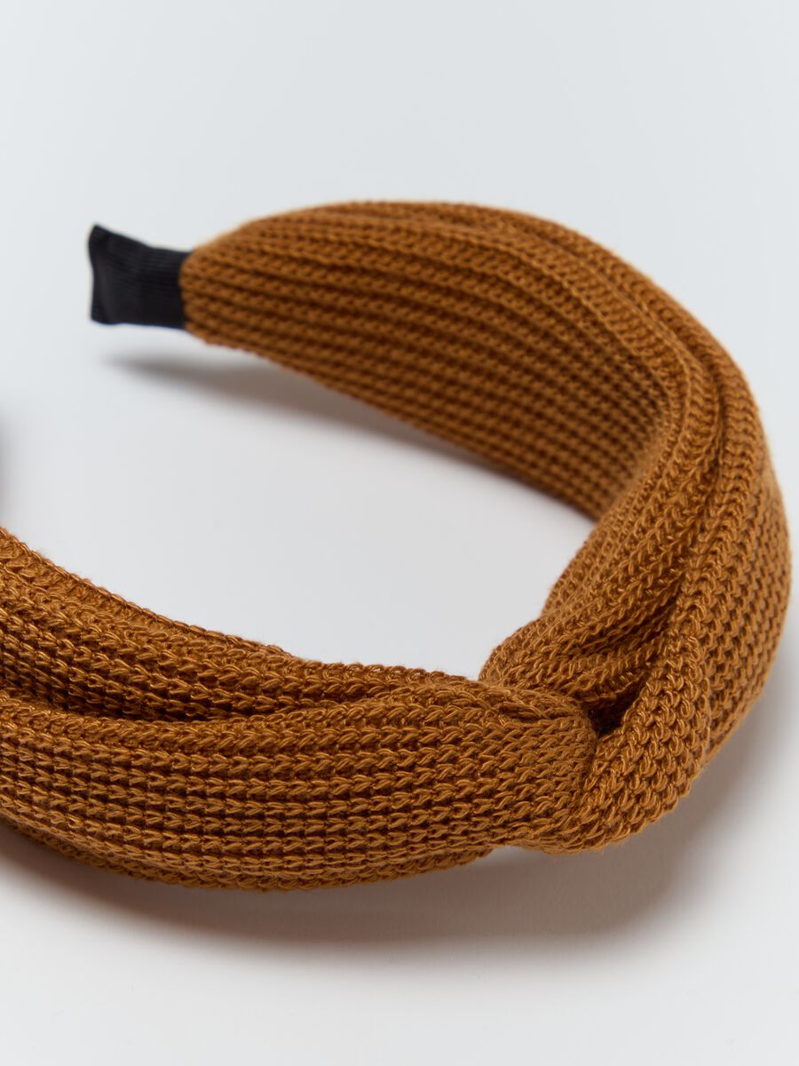 Knit Alice band with knot_1