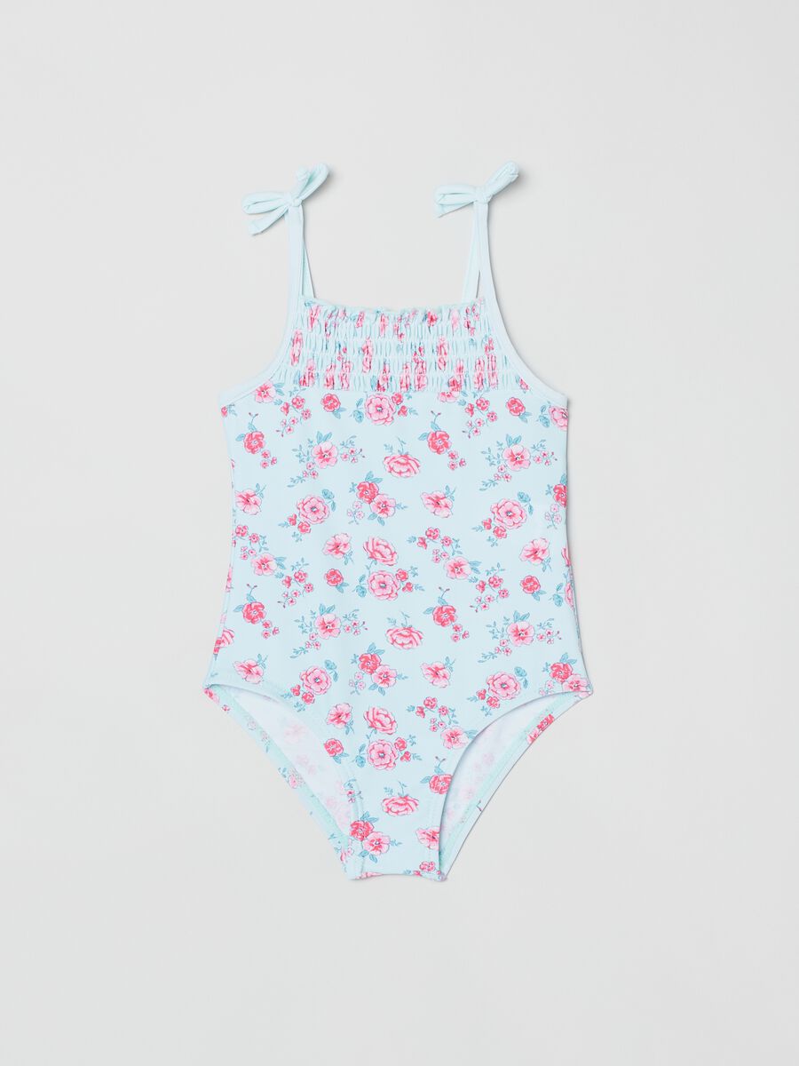 One-piece floral swimsuit_0