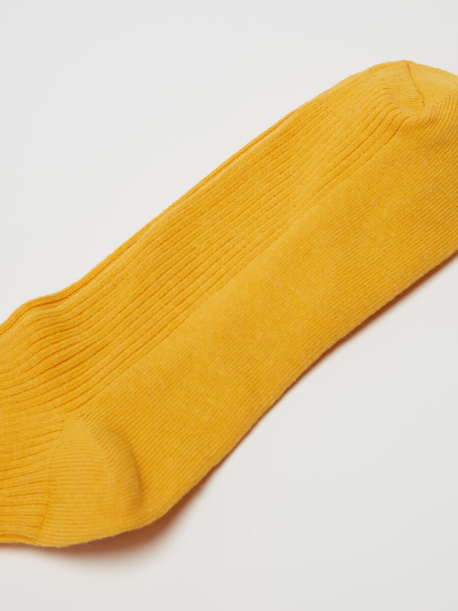 Stretch midi socks with ribbing_2