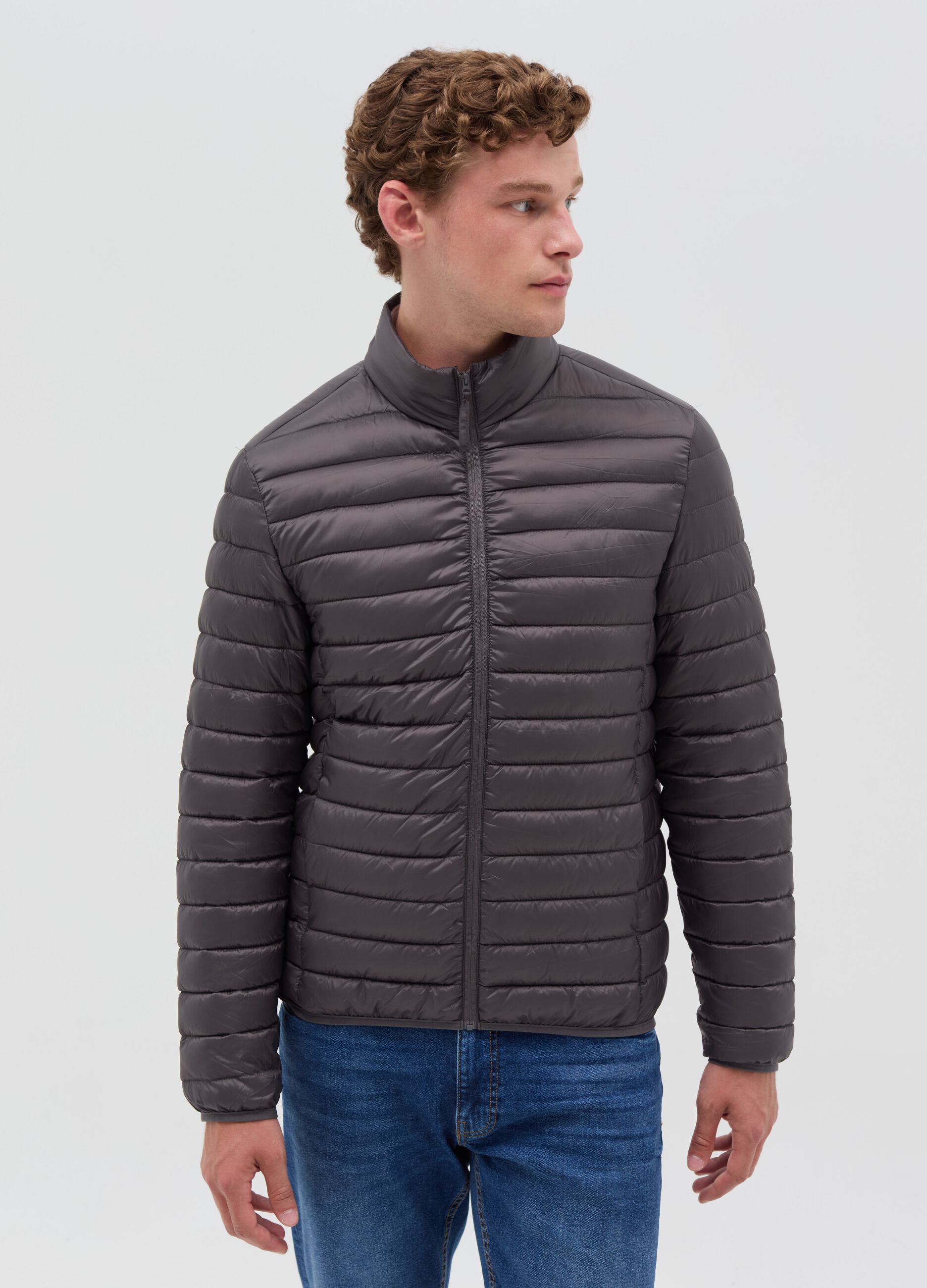 Ultralight full-zip down jacket