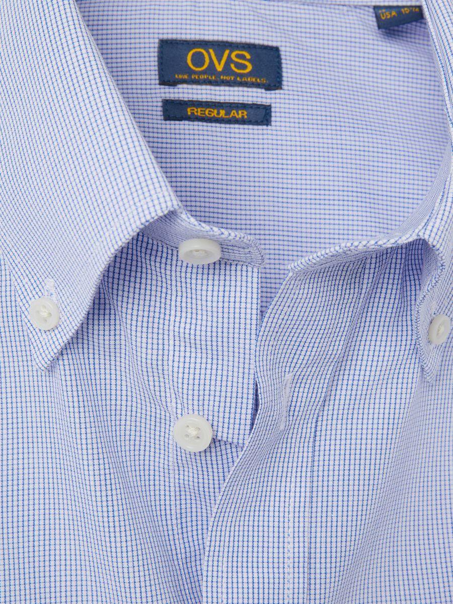 Regular-fit micro check shirt_5