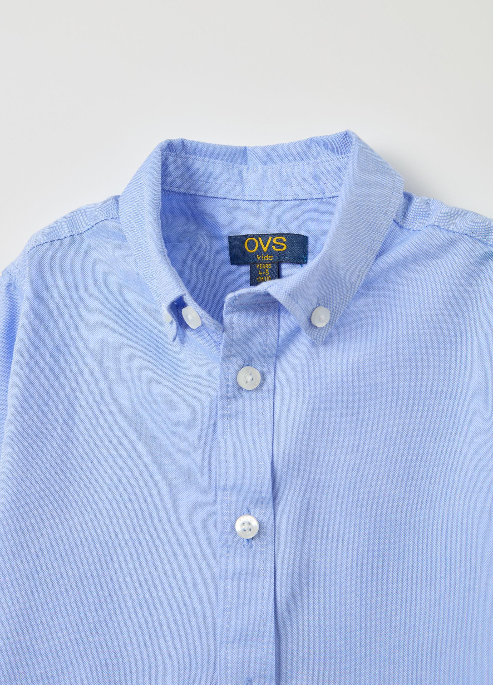 Button-down shirt in cotton twill