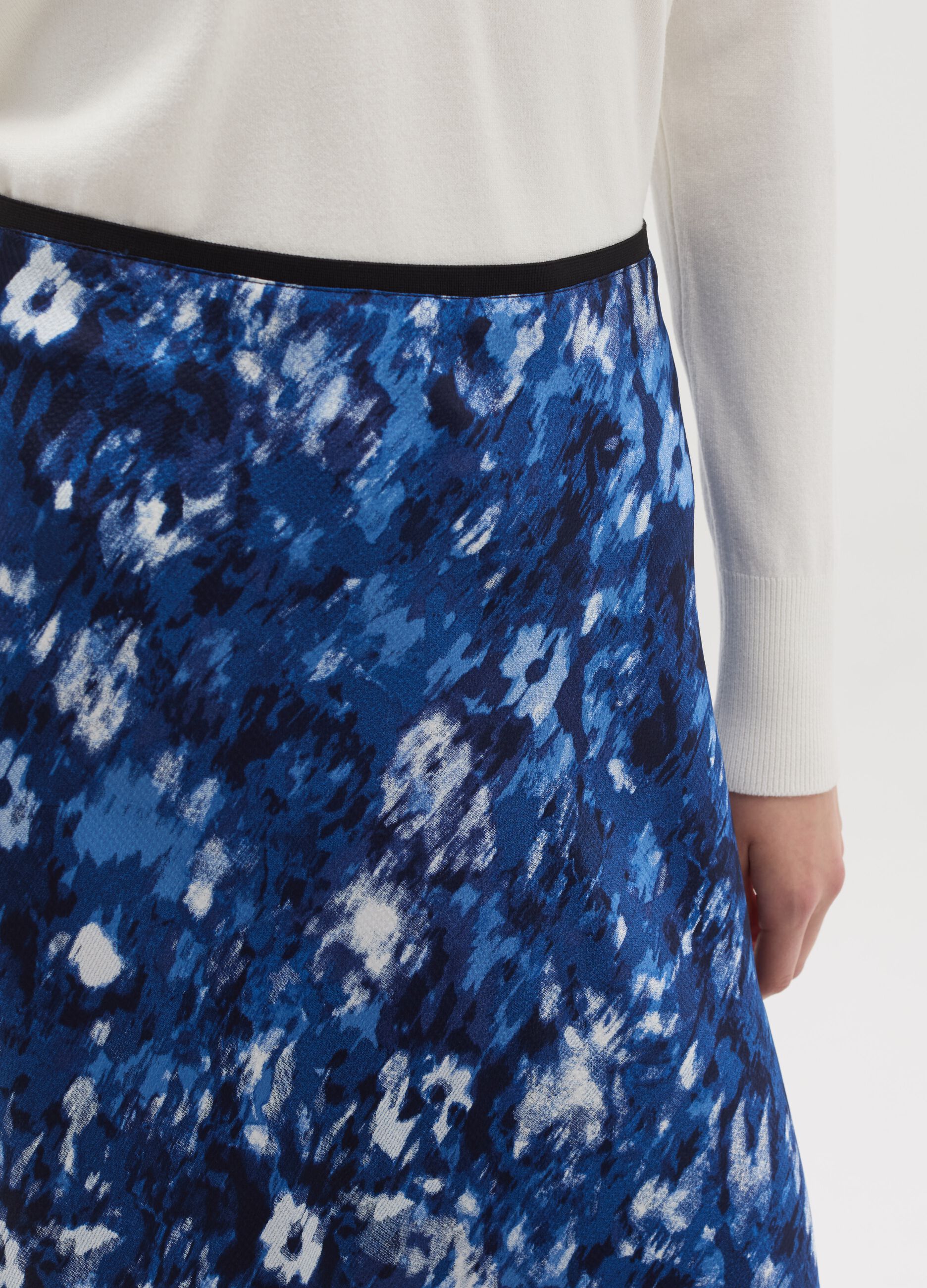 Full midi skirt with print