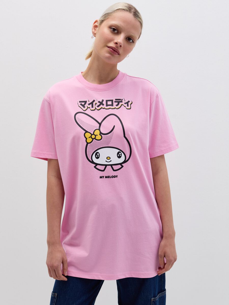 Oversized T-shirt with My Melody print_1