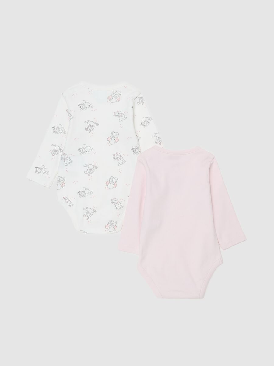 Two-pack bodysuits in organic cotton with Dumbo print_1