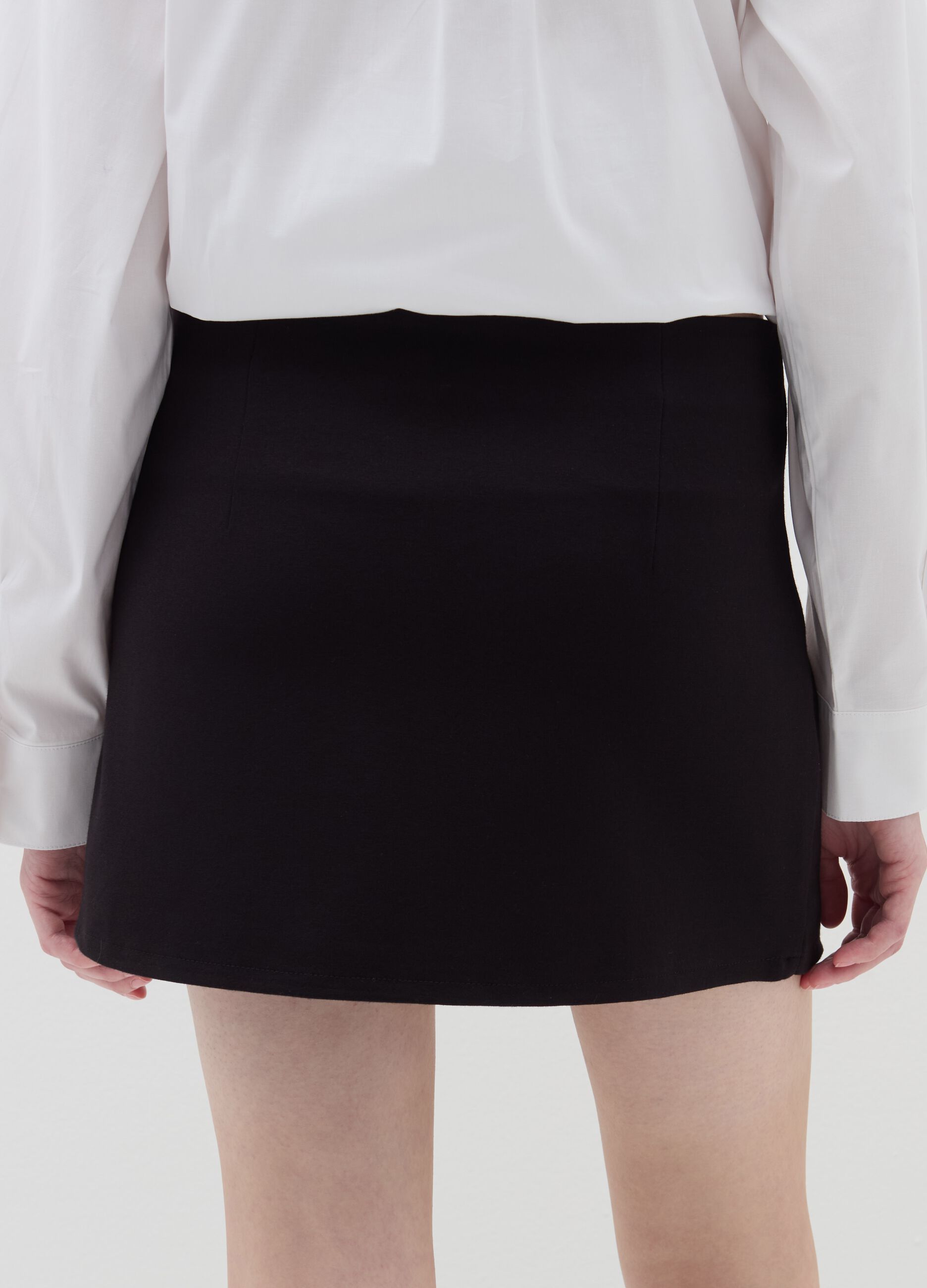 Wraparound miniskirt