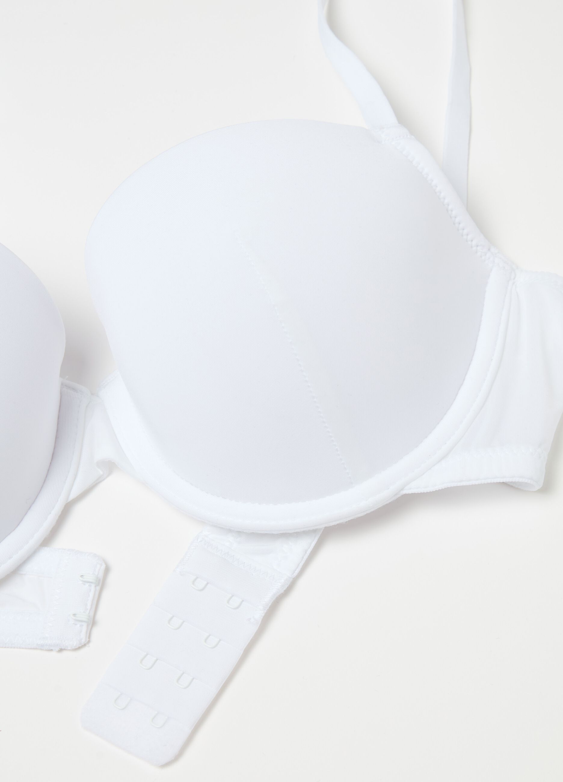 The Padded bra in microfibre