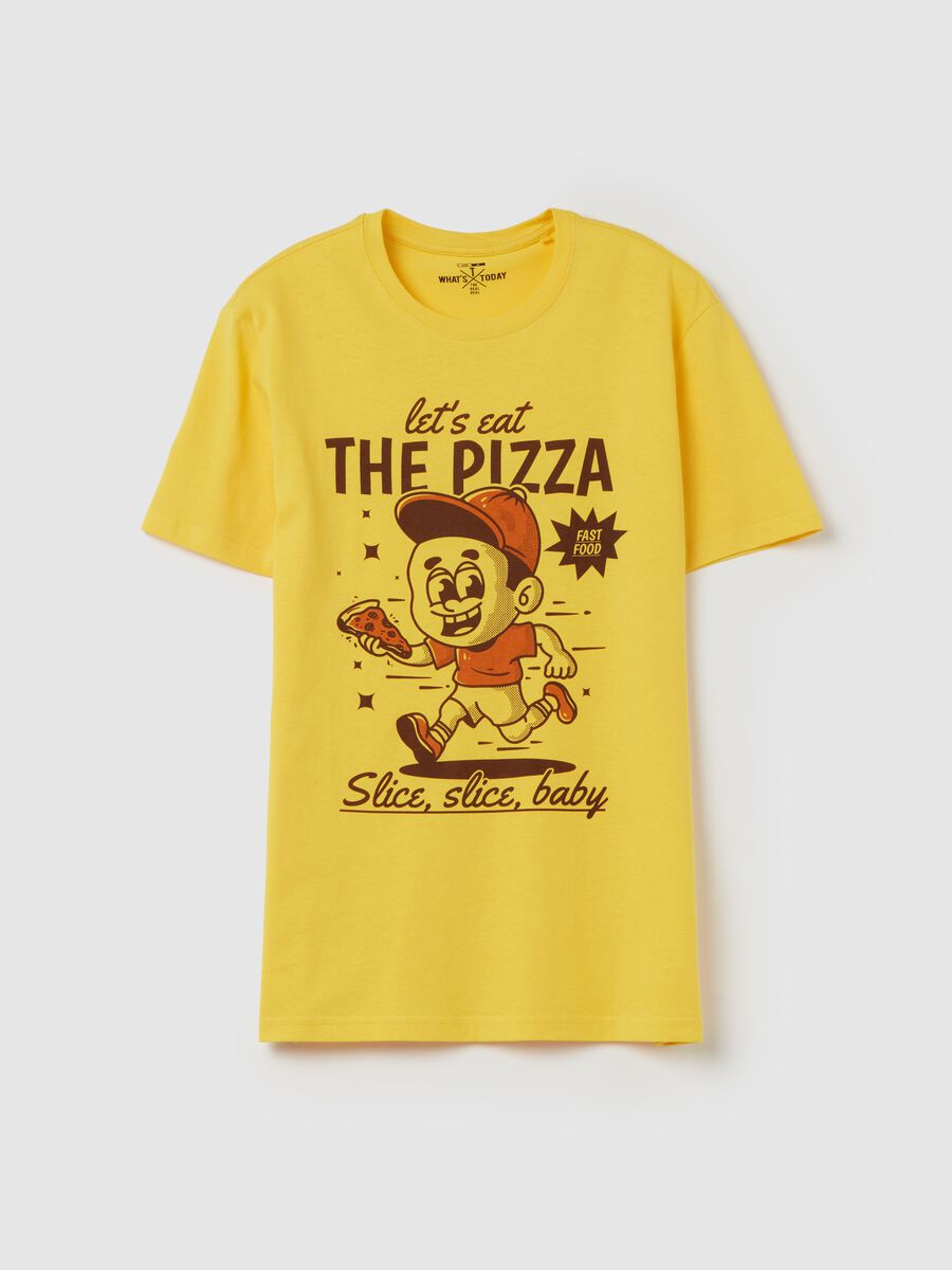 T-shirt with fast food print_0
