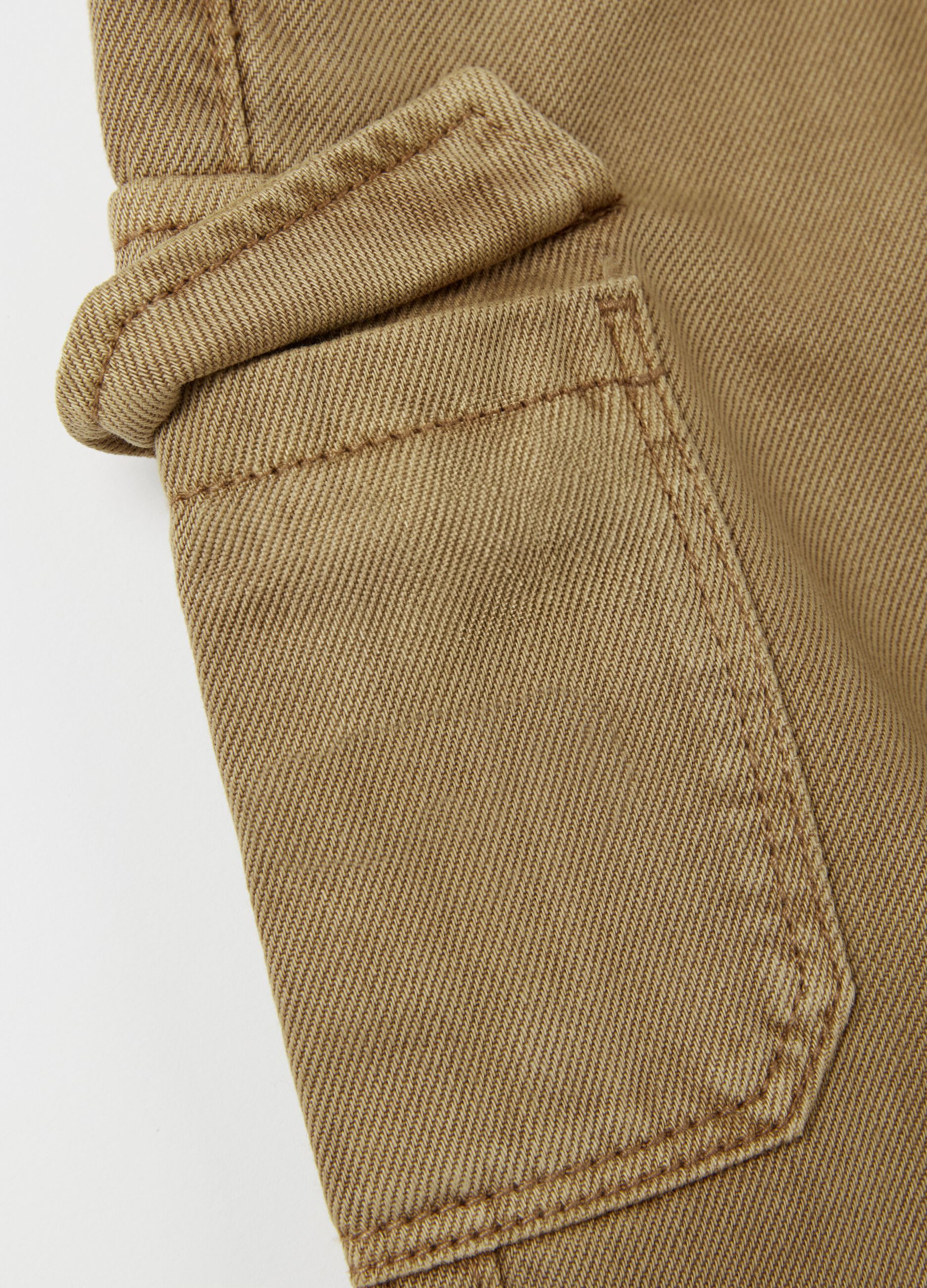 Cargo joggers in cotton and Lyocell