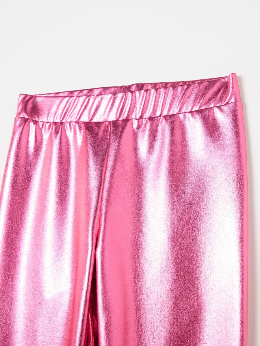 Metallic-effect leggings_2