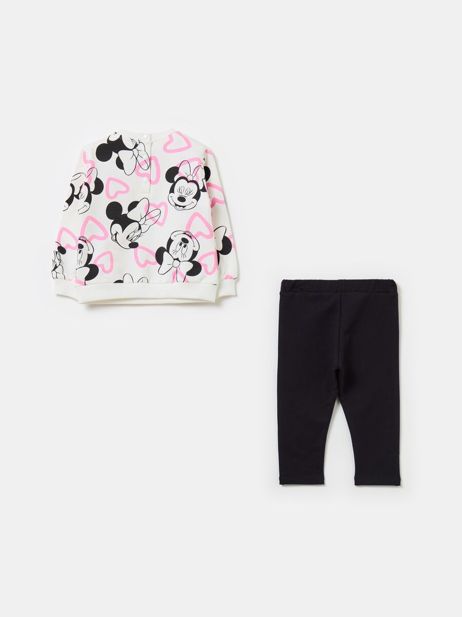 Fleece jogging set with Minnie Mouse print_1