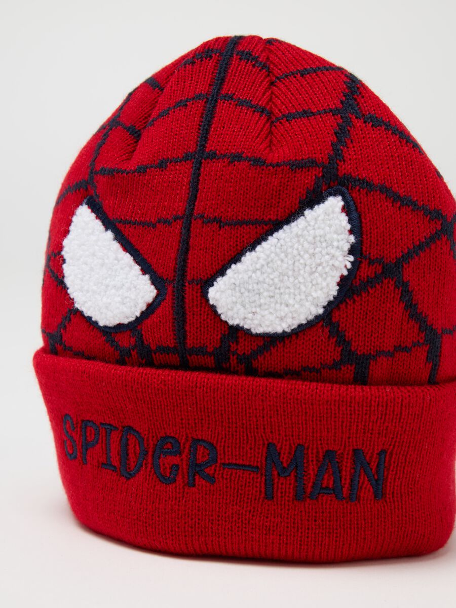 Knitted hat with Spider-Man design_2