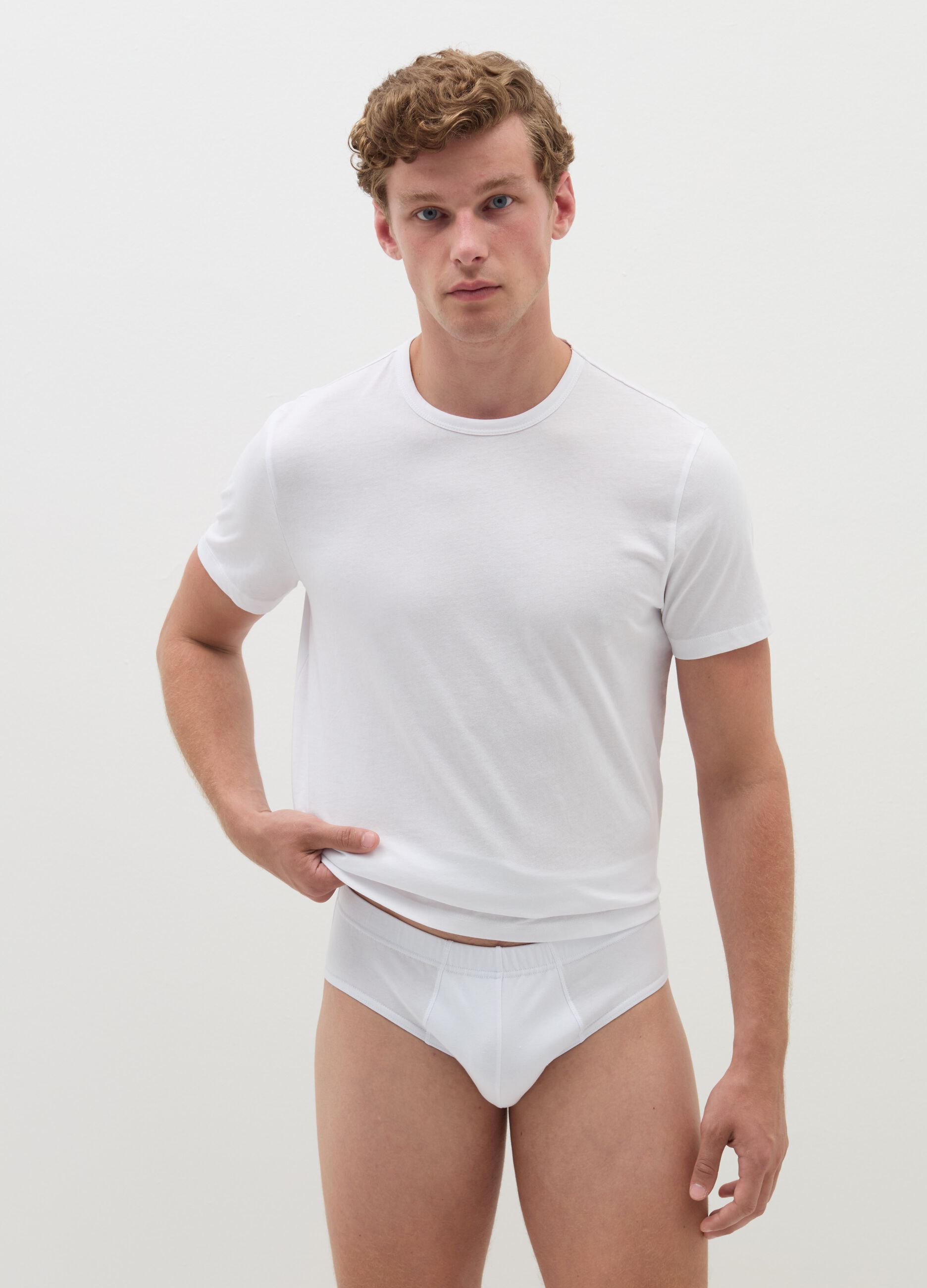 Five-pack stretch organic cotton briefs