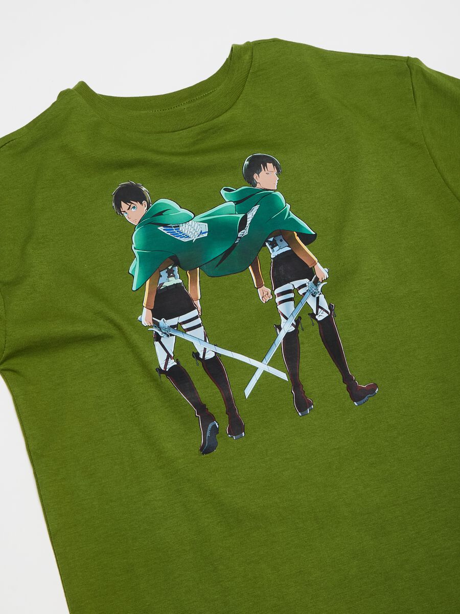 T-shirt with Attack On Titan print_2