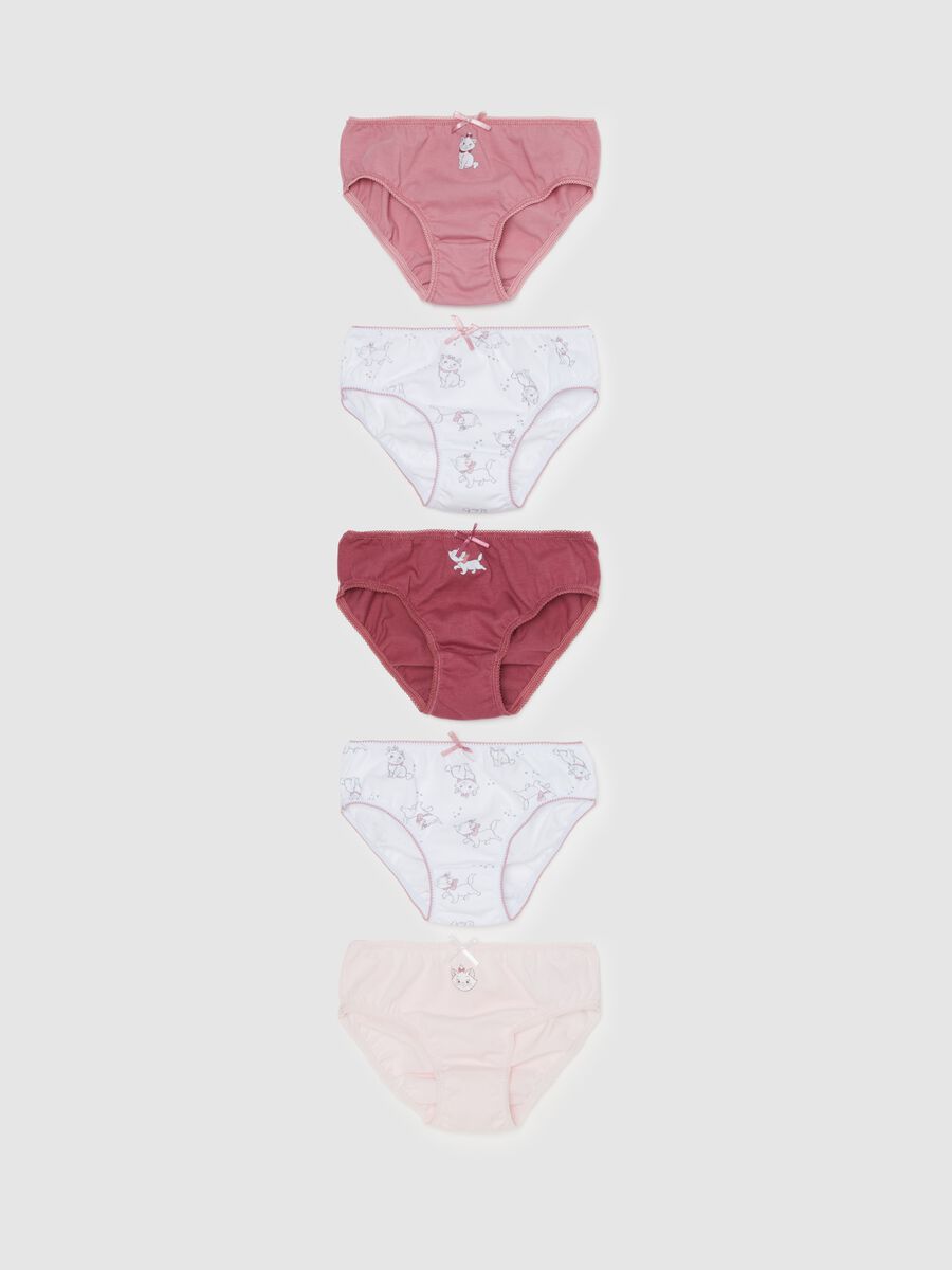 Five-pack organic cotton briefs with Marie print_0