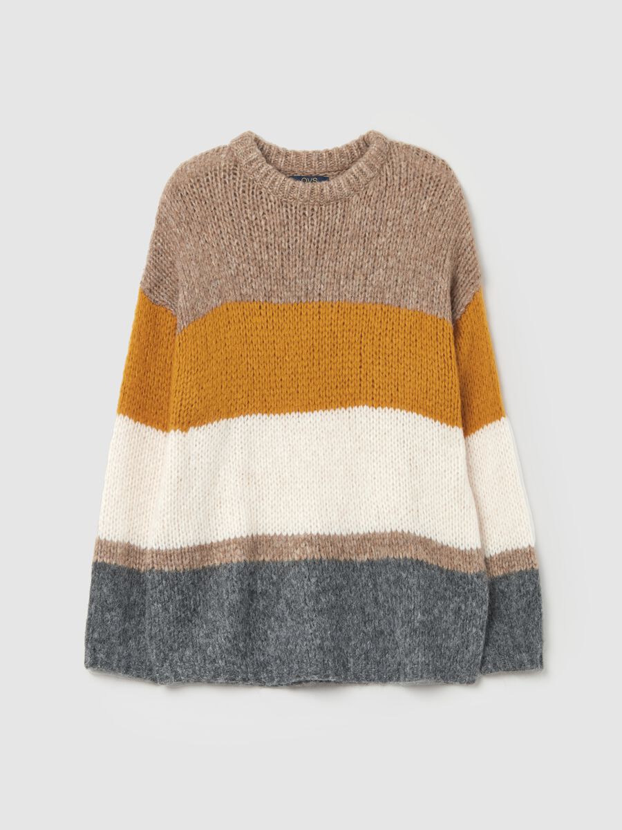 Pullover oversize color-block_4