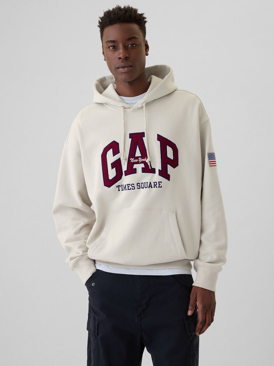 New York Times Square sweatshirt with logo embroidery_1