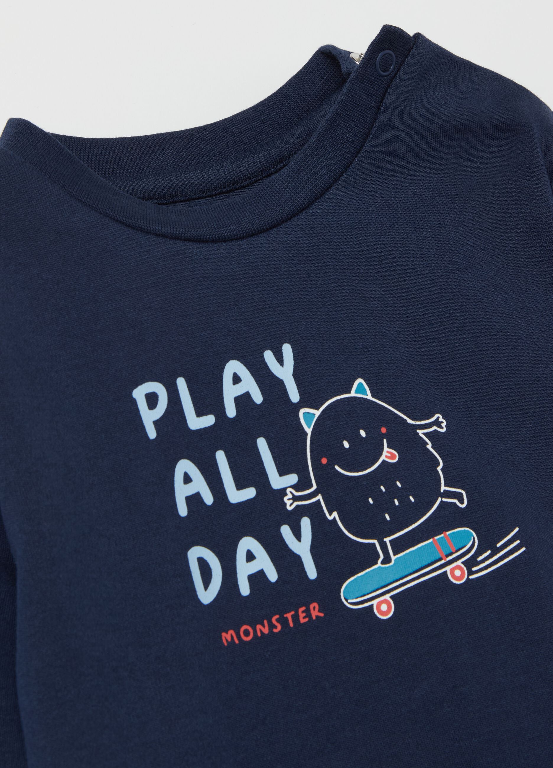 Pigiama in cotone bio "PLAY ALL DAY"