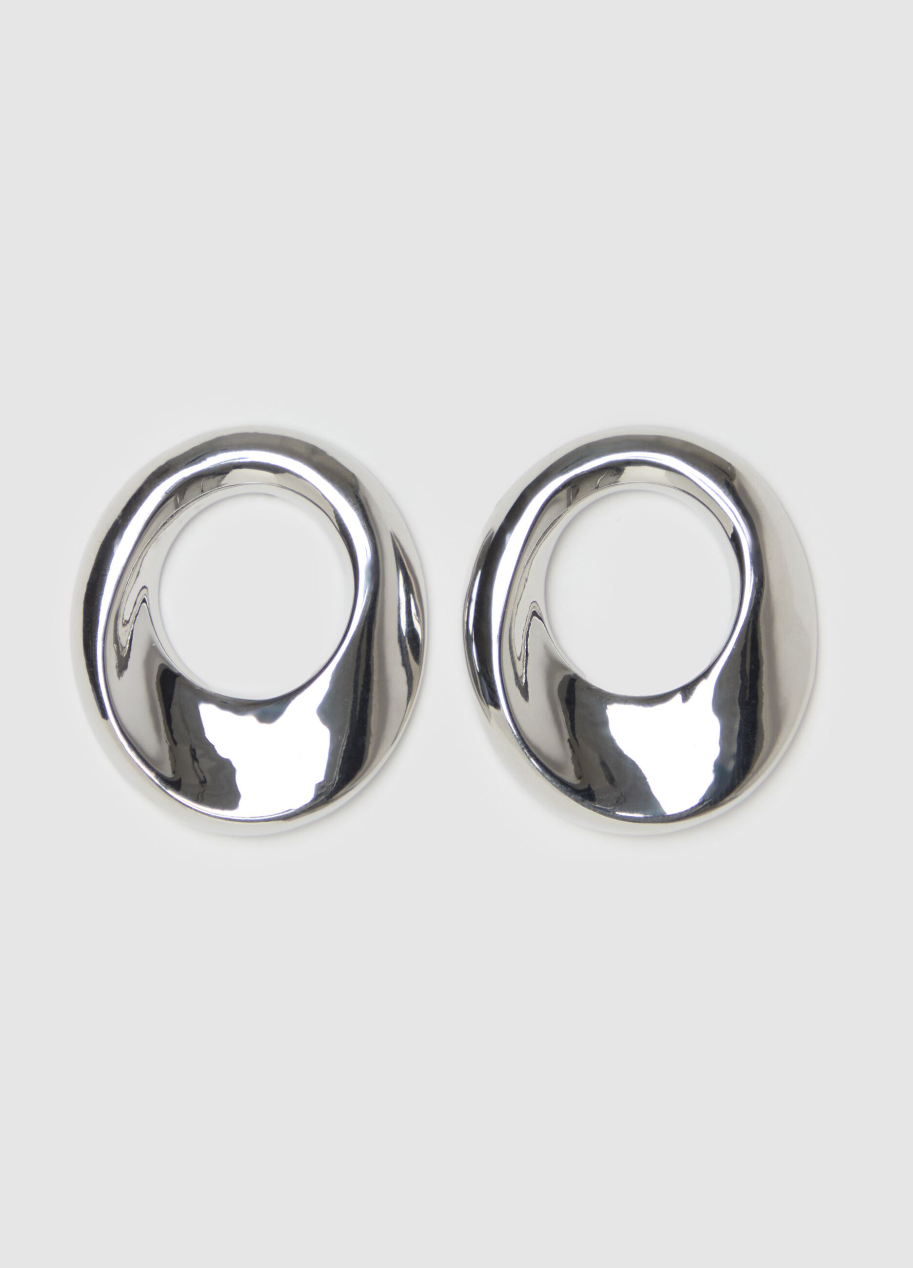 Hoop earrings with hole