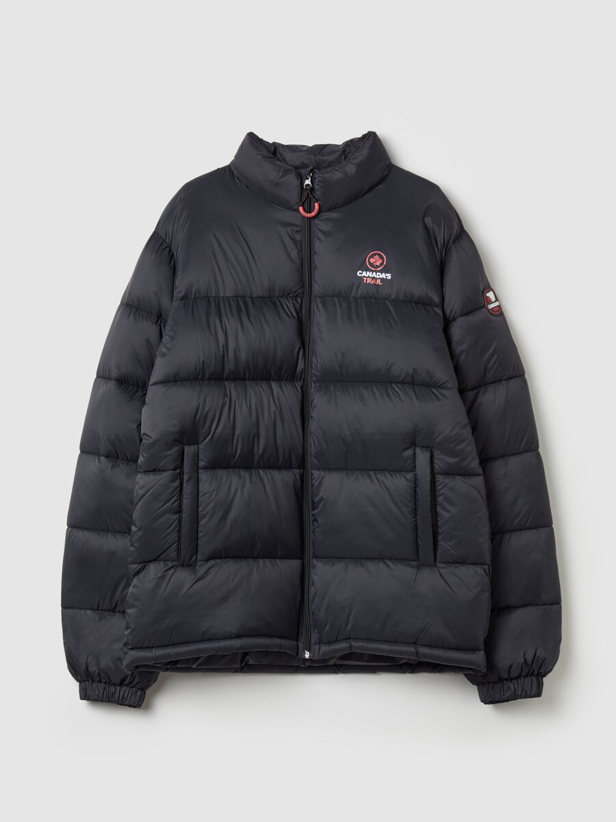 Canada Trail quilted down jacket with high neck_4