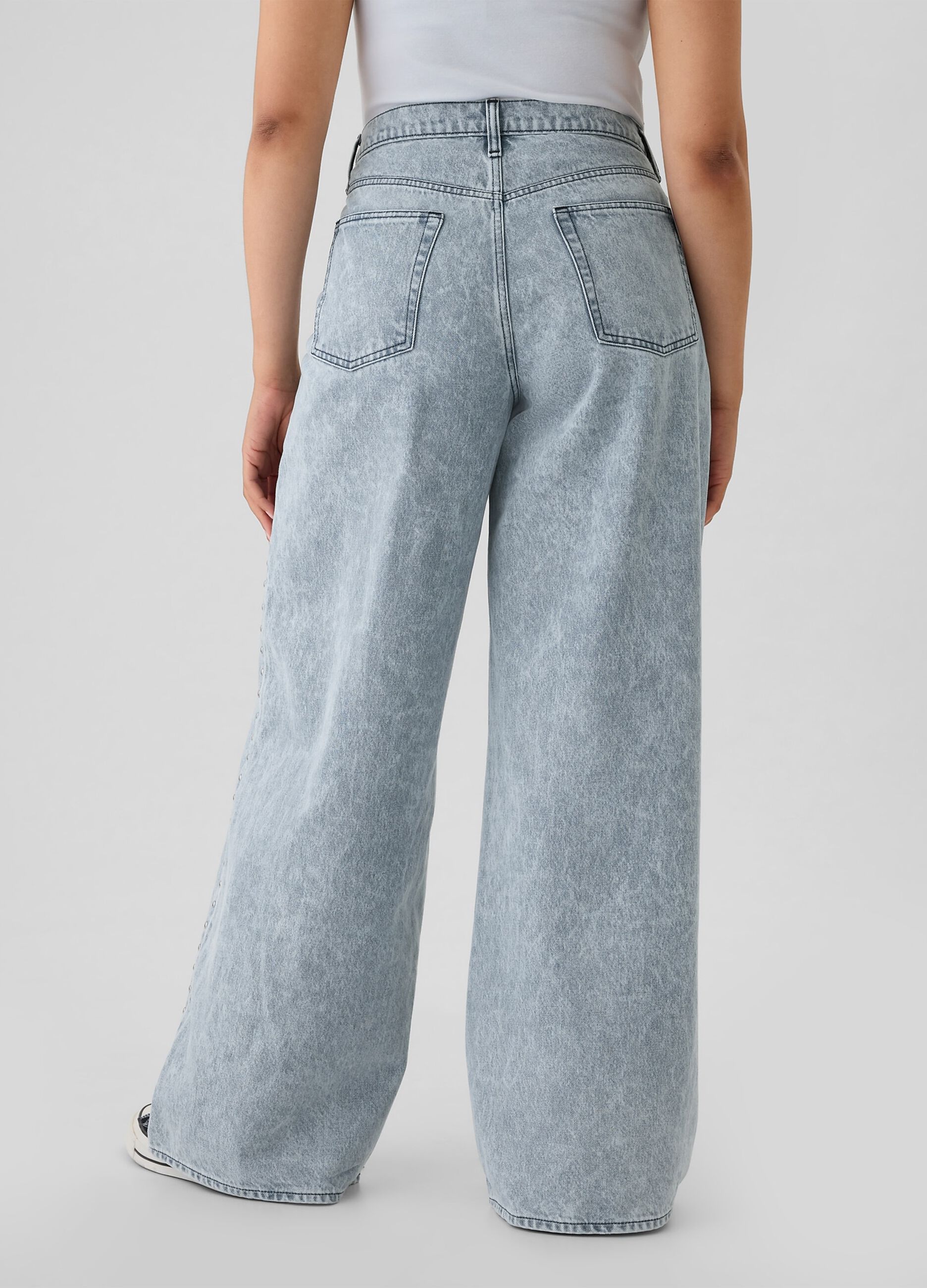 Baggy-fit jeans with studs