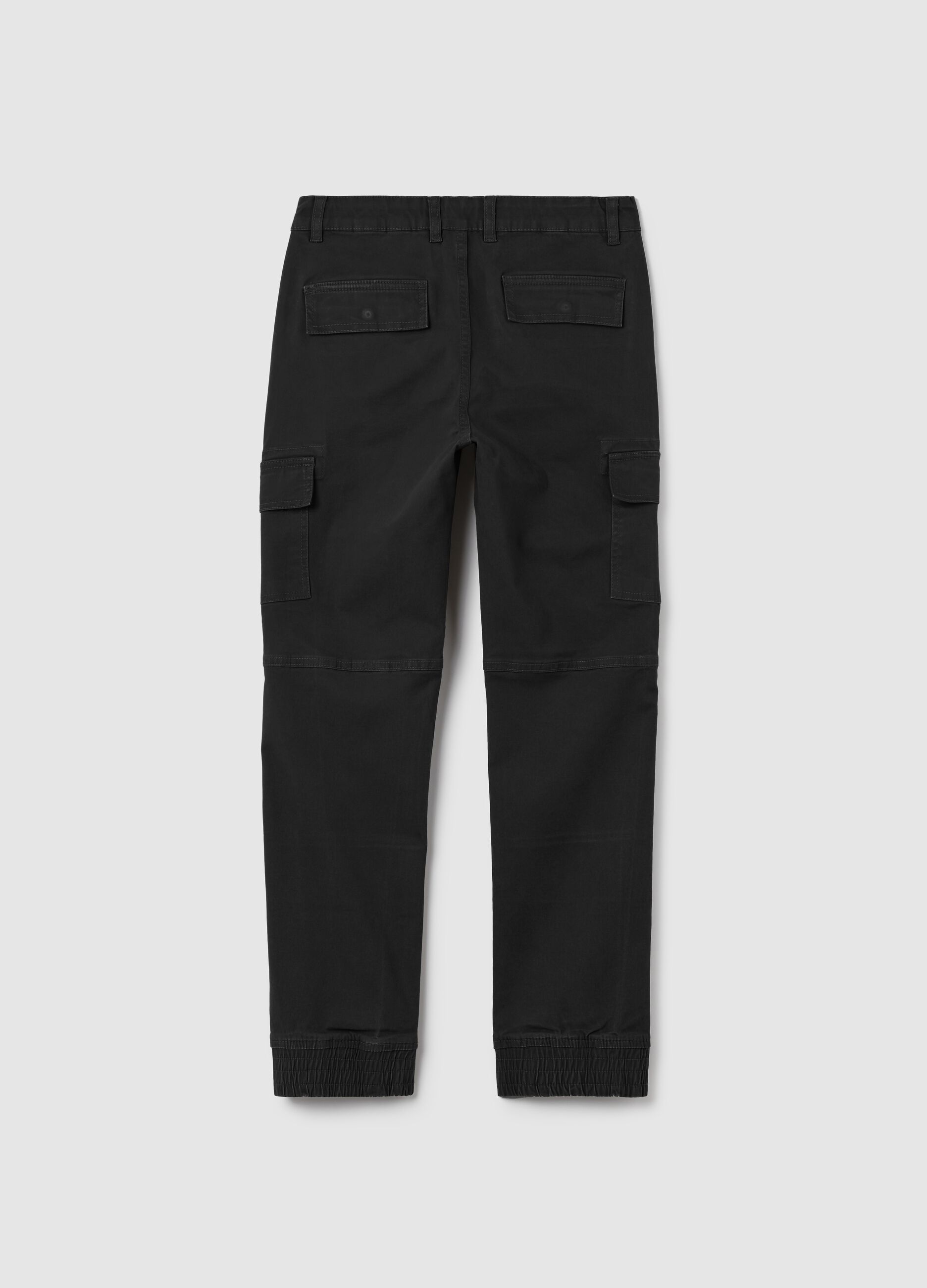 Stretch twill cargo trousers