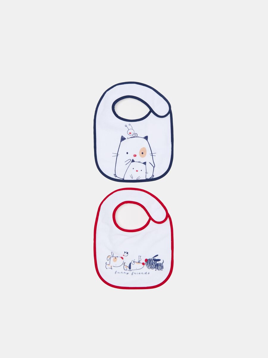 Two-pack bibs with PEVA backing and animals_0