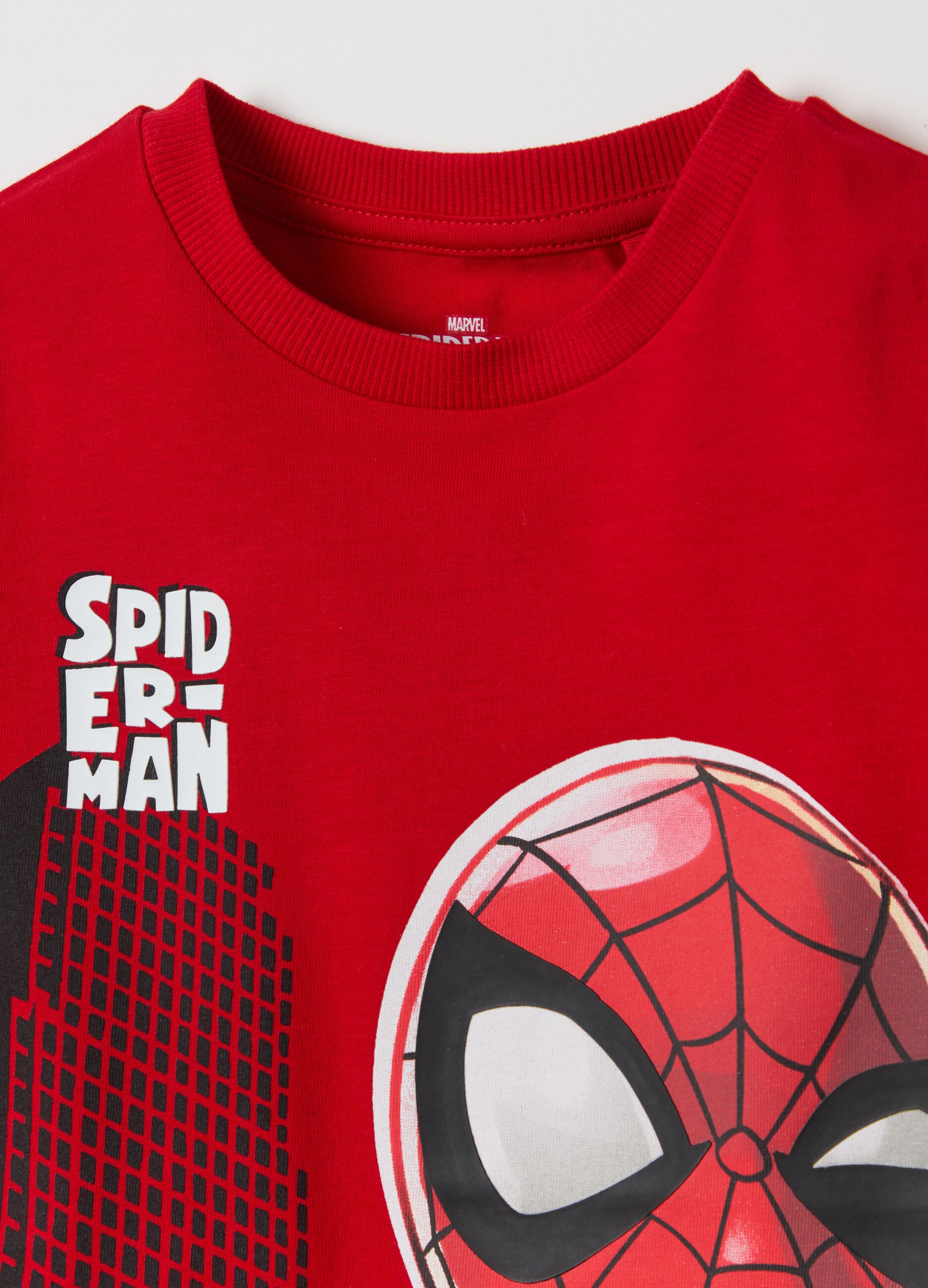 T-shirt with long sleeves and Spider-Man print