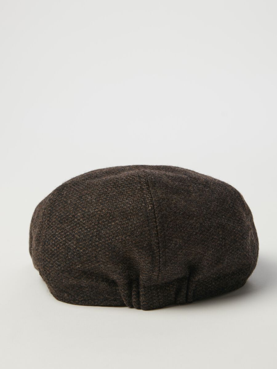 Flat cap with micro weave_1