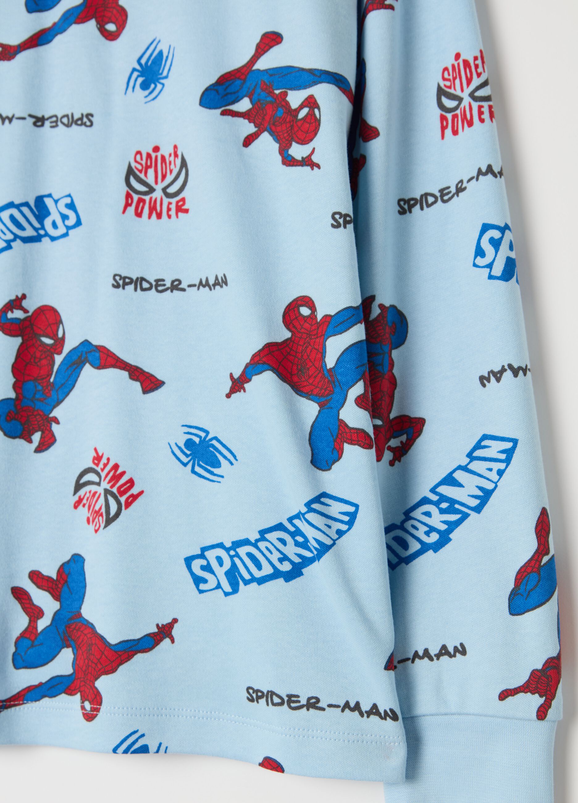 Organic cotton pyjamas with Spider-Man print