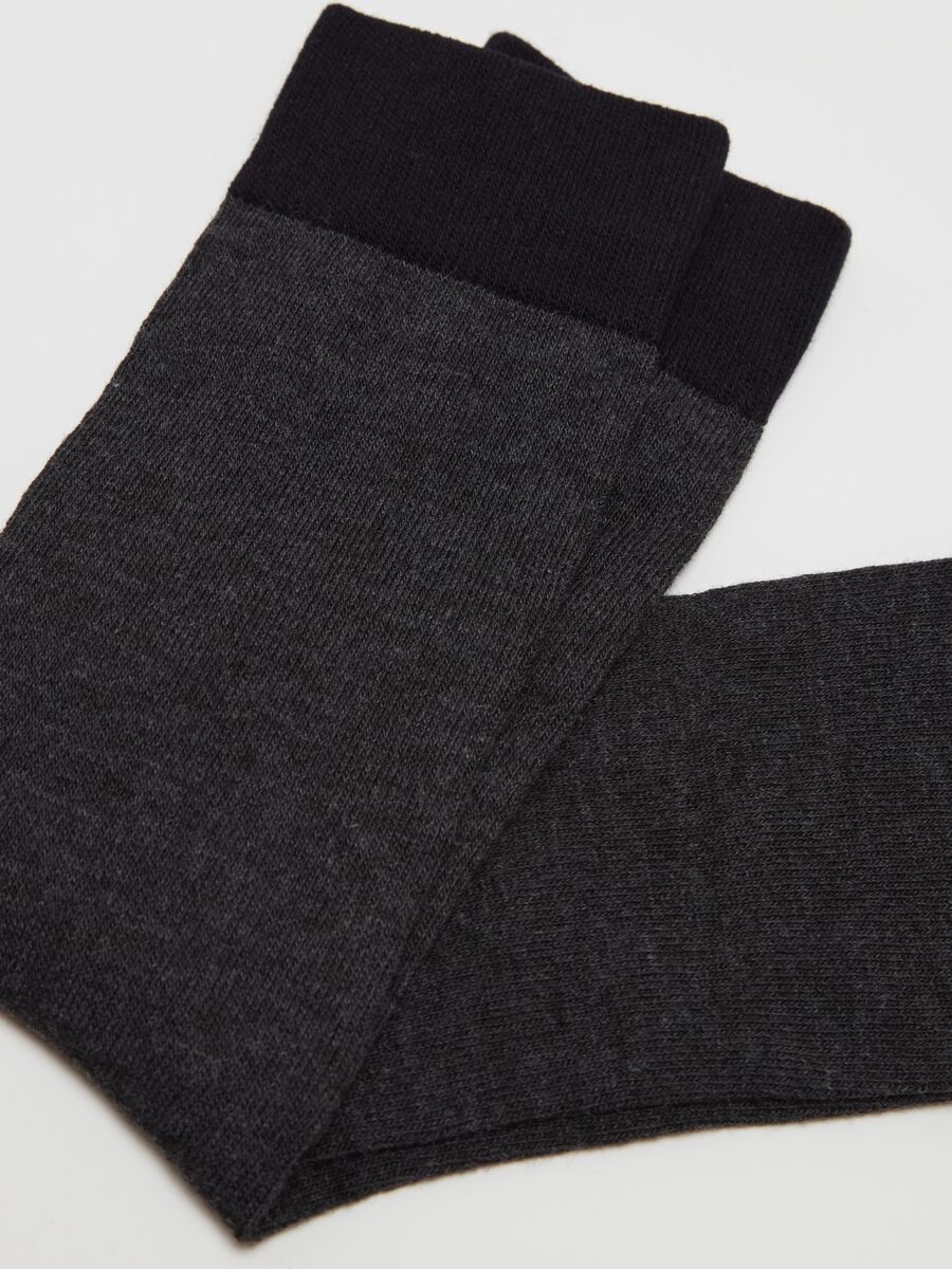 Three-pair pack short socks with contrasting details_2