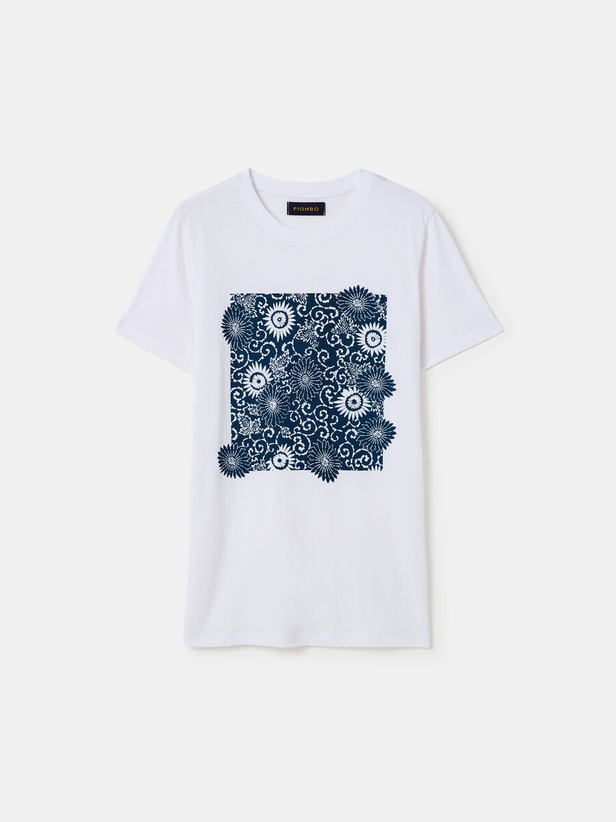 T-shirt in cotone bio con stampa floreale_3
