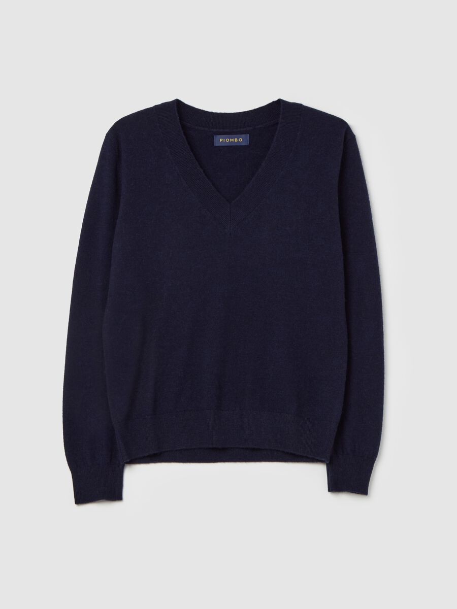 V-neck pullover in wool_4