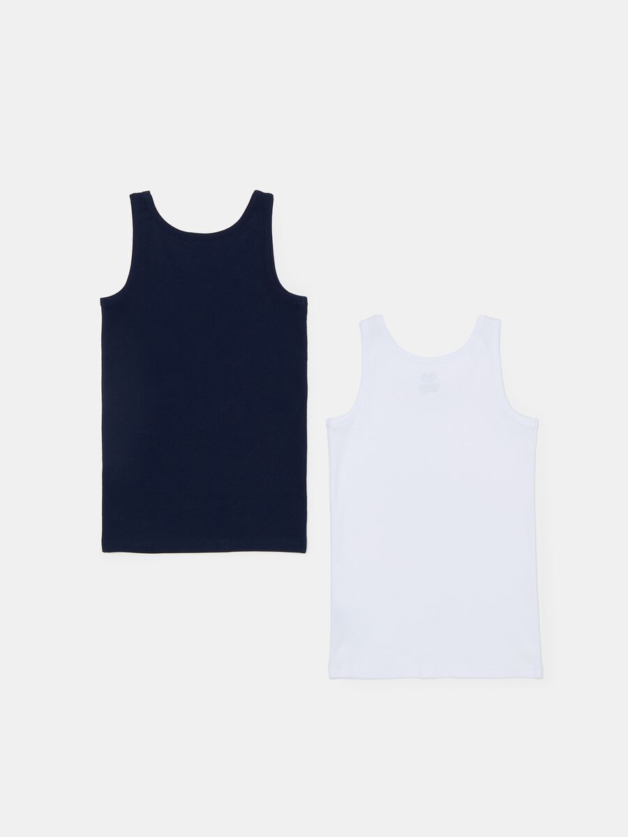 Two-pack racerback vests with round neckline_1