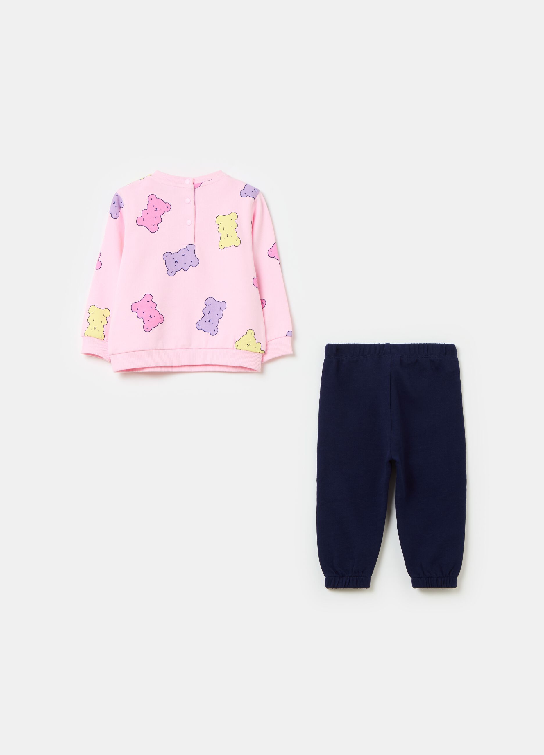 French terry jogging set with print