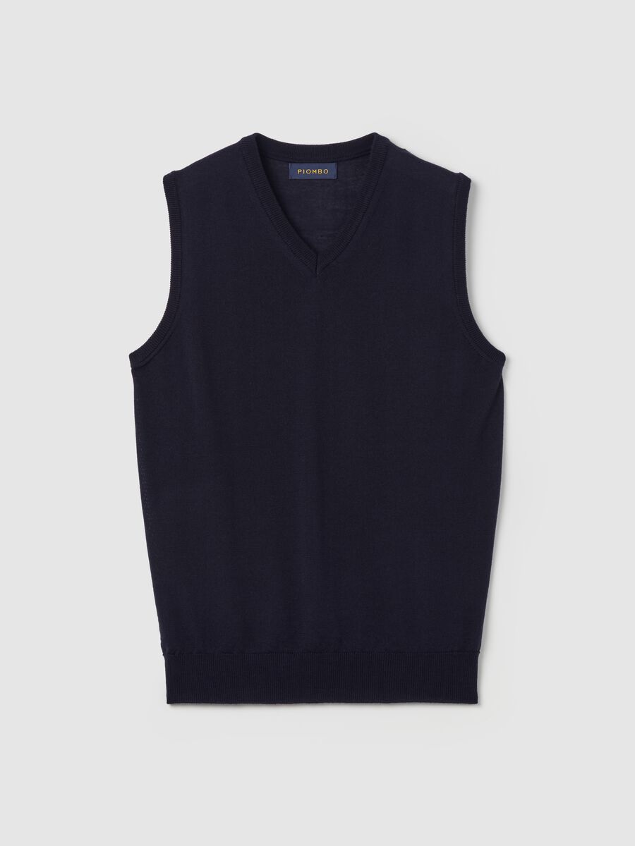 V-neck Merino wool waistcoat_4