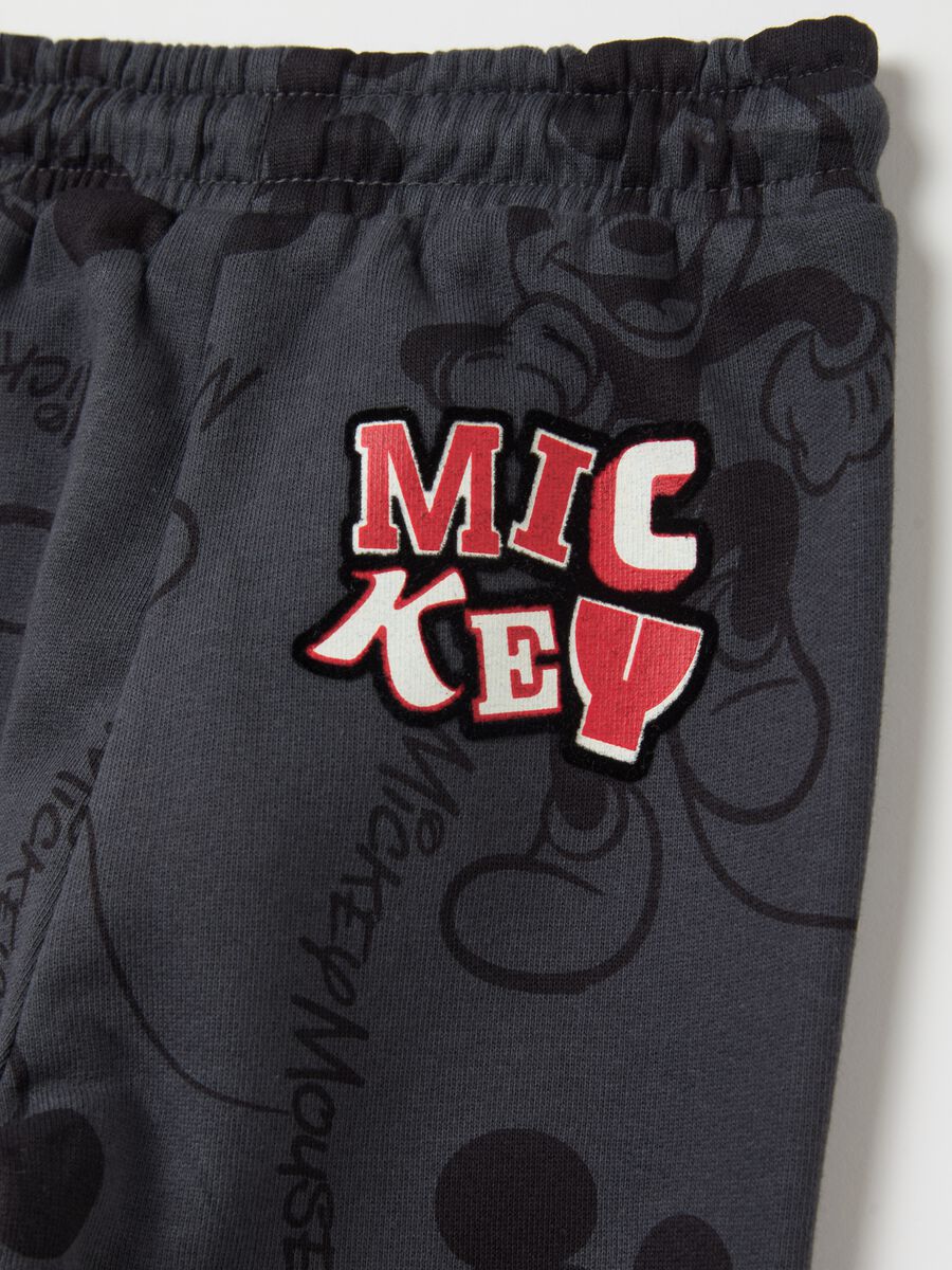 Joggers with drawstring and Mickey Mouse print_3