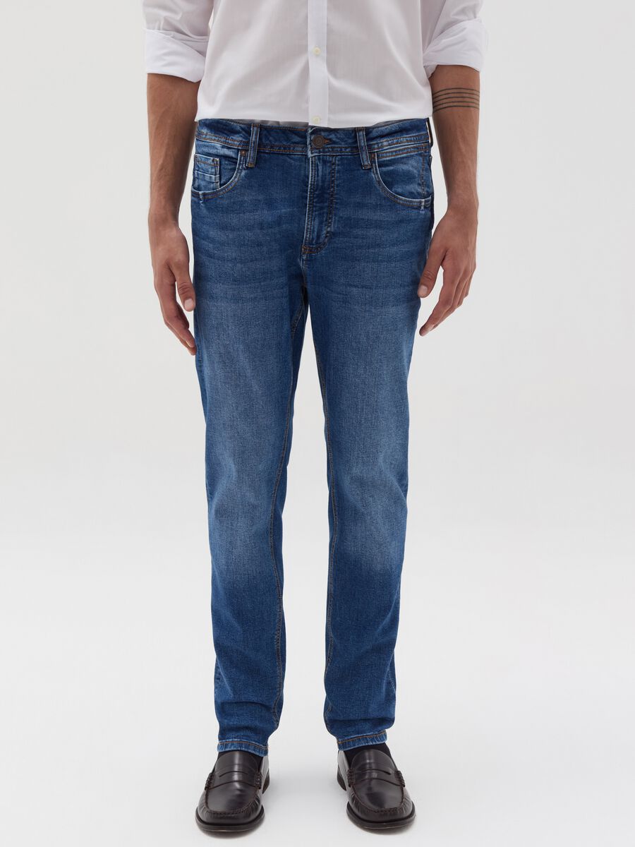 Skinny-fit jeans with fading_3