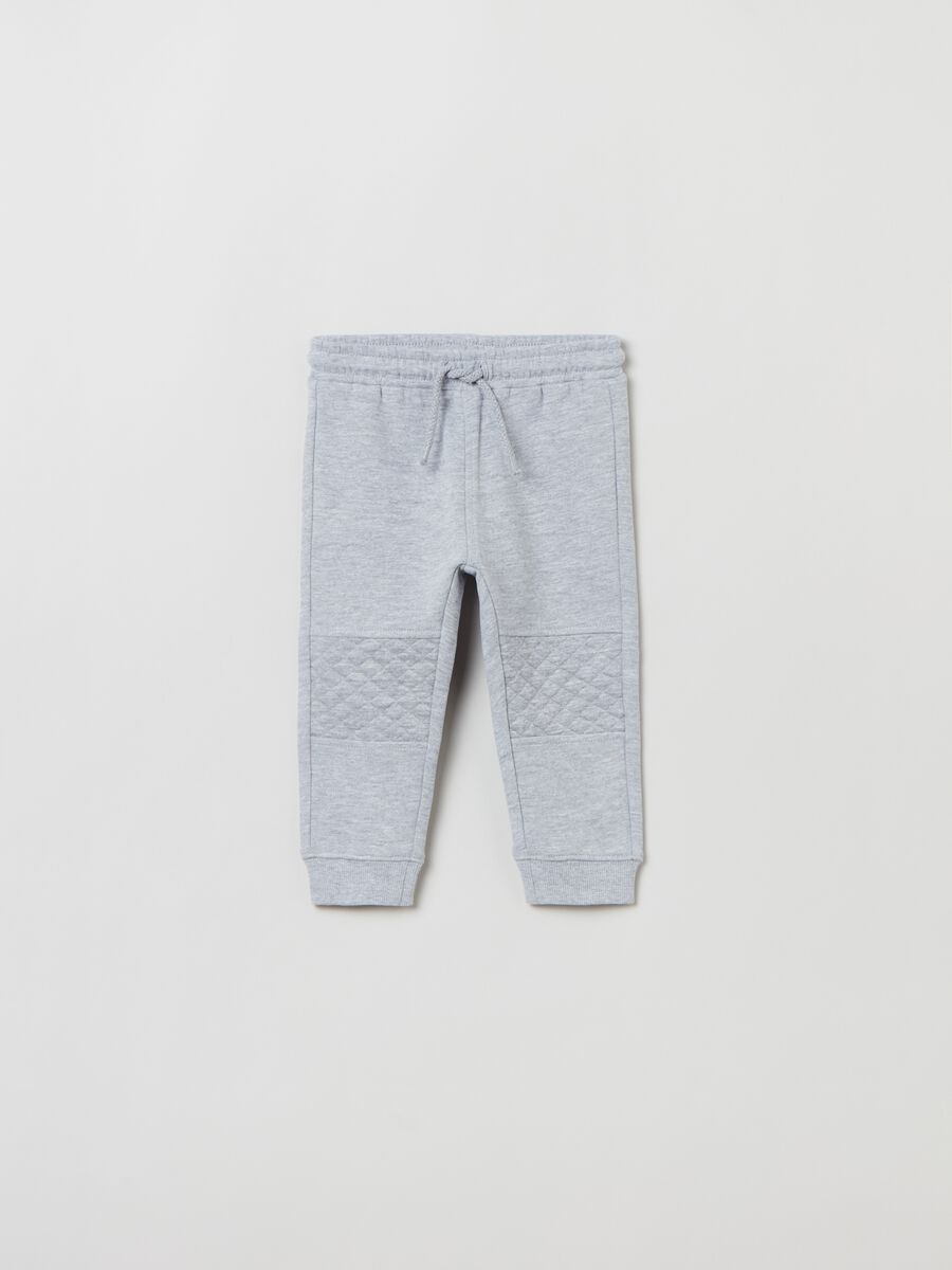 Fleece joggers with drawstring_0